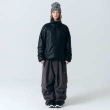 헬로우 스노우보드복 코디세트 #9 / 2526 헬로우 스노우보드복 자켓 인슐레이션 산그리메 - 블랙 + 2526 헬로우 스노우보드복 팬츠 2L 아우라 - 더스티그레이