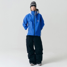 헬로우 스노우보드복 코디세트 #16 / 2526 헬로우 스노우보드복 자켓 3L 아우라 - 블루보닛 + 2526 헬로우 스노우보드복 팬츠 2L 트레이스 - 블랙