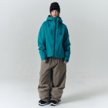 헬로우 스노우보드복 코디세트 #18 / 2526 헬로우 스노우보드복 자켓 3L 아우라 - 비리디안그린 + 2526 헬로우 스노우보드복 팬츠 2L 트레이스 - 샌드리프트