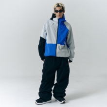 헬로우 스노우보드복 코디세트 #33 / 2526 헬로우 스노우보드복 자켓 2L 트레이스 - 블루보닛 + 2526 헬로우 스노우보드복 팬츠 2L 트레이스 - 블랙