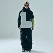 헬로우 스노우보드복 코디세트 #37 / 2526 헬로우 스노우보드복 자켓 2L 트레이스 - 바던트 미스트 + 2526 헬로우 스노우보드복 팬츠 2L 엘리시움 - 블랙