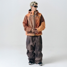 헬로우 스노우보드복 코디세트 #40 / 2526 헬로우 스노우보드복 자켓 2L 팜파스 - 선셋씨 + 2526 헬로우 스노우보드복 팬츠 2L 디코이 - 브라운