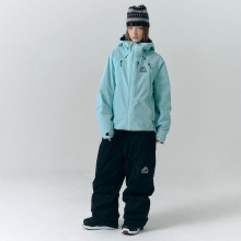헬로우 스노우보드복 코디세트 #45 / 2526 헬로우 스노우보드복 자켓 2L 팜파스 - 프로스터드 민트 + 2526 헬로우 스노우보드복 팬츠 2L 엘리시움 - 블랙