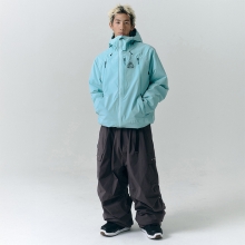 헬로우 스노우보드복 코디세트 #46 / 2526 헬로우 스노우보드복 자켓 2L 팜파스 - 프로스터드 민트 + 2526 헬로우 스노우보드복 팬츠 2L 아우라 - 더스티그레이