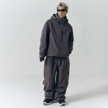 헬로우 스노우보드복 코디세트 #55 / 2526 헬로우 스노우보드복 자켓 2L 엘리시움 - 더스티그레이 + 2526 헬로우 스노우보드복 팬츠 2L 엘리시움 - 더스티그레이