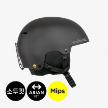 2526 샌드박스 보드 스키 헬멧 밉스 아이콘 아시안 핏 - 블랙 (ICOMP-SNO-ASA-BLK)