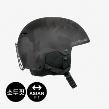 2526 샌드박스 보드 스키 헬멧 아이콘 아시안 핏 - 블랙 카모 (ICON-SNO-ASA-BCM)