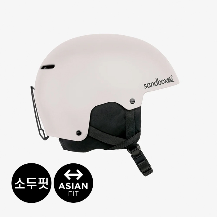 2526 샌드박스 아시안 핏 보드 스키 헬멧 아이콘 - 화이트 (ICON-SNO-ASA-WHT)