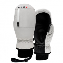 2526 로그 남녀공용 스노우보드 벙어리 장갑 아이 러브 스노우 - 아이보리/화이트 25LILS-I/W