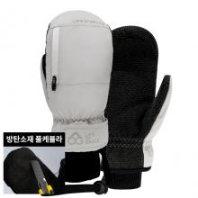 2526 로그 남녀공용 스노우보드 벙어리 장갑 프로 케블라 OG - 아이보리/화이트 25LPKLO-I/W