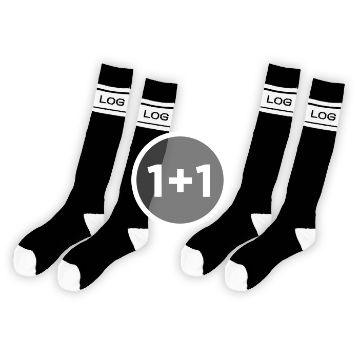 로그 스노우보드 양말 1+1 세트