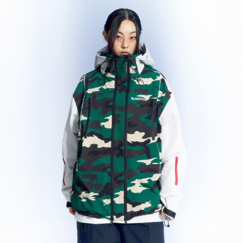 2526 엘나스 스노우보드복 자켓 케인 - G 카모