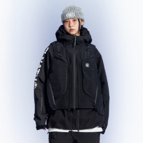 2526 엘나스 스노우보드복 자켓 제트 - 블랙