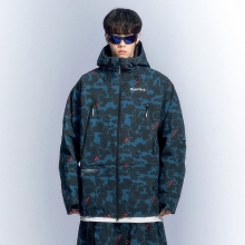 2526 엘나스 스노우보드복 자켓 이톤 - 네이비 카모