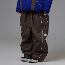 2526 오비오 스노우보드복 팬츠 오버핏 플레임 - 초콜릿