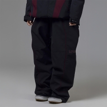 2526 오비오 스노우보드복 팬츠 오버핏 플레임 - 제트 블랙 (25PT-04-JB)