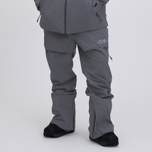 2526 로그 스노우보드복 팬츠 인피니트 APX 3L 슈트핏 - 그레이 (25INFPT-GR)