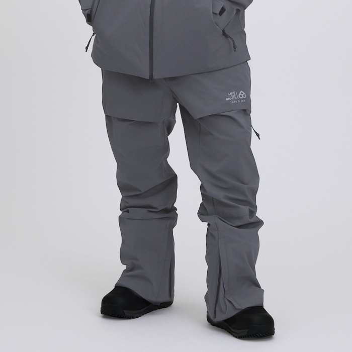 2526 로그 스노우보드복 팬츠 인피니트 APX 3L 슈트핏 - 그레이 (25INFPT-GR)