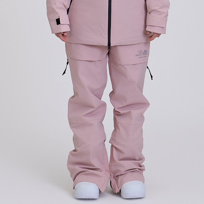 2526 로그 스노우보드복 팬츠 인피니트 APX 3L 슈트핏 - 파우더 핑크 (25INFPT-PP)