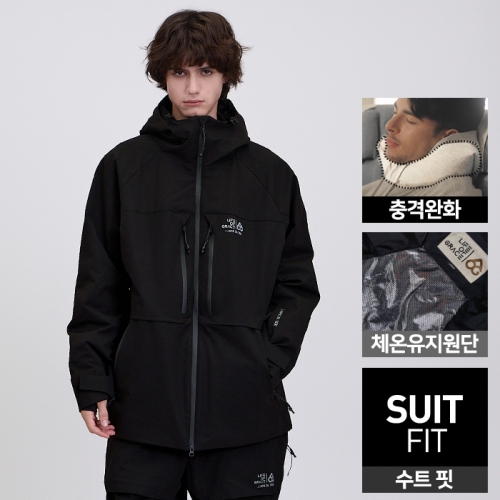 2526 로그 스노우보드복 자켓 인피니트 APX 3L 슈트핏 - 블랙 (25INFJK-BK)