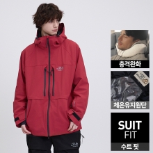2526 로그 스노우보드복 자켓 인피니트 APX 3L 슈트핏 - 레드 (25INFJK-RD)