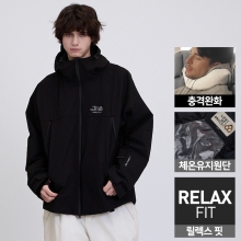 2526 로그 스노우보드복 자켓 아날로그 APX 3L 릴렉스핏 - 블랙 (25ANAJK-BK)