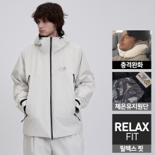 2526 로그 스노우보드복 자켓 아날로그 APX 3L 릴렉스핏 - 오프화이트 (25ANAJK-OW)
