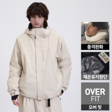 2526 로그 스노우보드복 자켓 힙힙 오버핏 - 크림 (25HIPJK-CR)