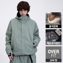 2526 로그 스노우보드복 자켓 힙힙 오버핏 - L카키 (25HIPJK-LK)