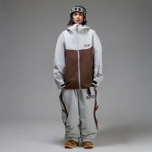 오비오 스노우보드복 코디세트 #8 2526 오비오 스노우보드복 자켓 오닉스 3L - 초콜릿 (25JK-07-CH) + 2526 오비오 스노우보드복 팬츠 오버핏 커브 - 프로스트 (25PT-02-PR)