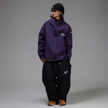 오비오 스노우보드복 코디세트 #9 2526 오비오 스노우보드복 자켓 하트워크 3L - 마제스티 (25JK-06-MA) + 2526 오비오 스노우보드복 팬츠 오버핏 하이프 - 제트 블랙 (25PT-05-JB)