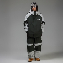 오비오 스노우보드복 코디세트 #23 2526 오비오 스노우보드복 자켓 마인드 - 팀버 (25JK-02-TI) + 2526 오비오 스노우보드복 팬츠 오버핏 헤이즈 - 팀버/프로스트 (25PT-03-T/P)