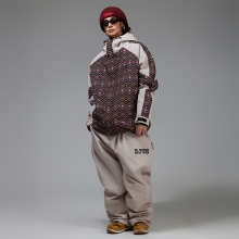 오비오 스노우보드복 코디세트 #24 2526 오비오 스노우보드복 자켓 마인드 - 노딕 (25JK-02-NO) + 2526 오비오 스노우보드복 팬츠 오버핏 라이즈 - 아이리쉬 크림 (25PT-01-IC)