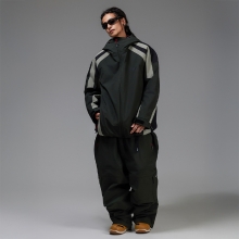 오비오 스노우보드복 코디세트 #28 2526 오비오 스노우보드복 자켓 인트로 - 팀버 (25JK-01-TI) + 2526 오비오 스노우보드복 팬츠 오버핏 헤이즈 - 팀버 (25PT-03-TI)