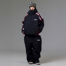 오비오 스노우보드복 코디세트 #29 2526 오비오 스노우보드복 자켓 인트로 - 안도라 (25JK-01-AN) + 2526 오비오 스노우보드복 팬츠 오버핏 하이프 - 제트 블랙 (25PT-05-JB)