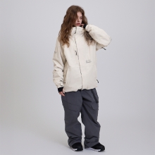 로그 스노우보드복 코디세트 #19 2526 로그 스노우보드복 자켓 얼로이 X 로그 LTD 릴렉스핏 - 크림 (25AXLJK-CR) + 2526 로그 스노우보드복 팬츠 얼로이 X 로그 LTD 릴렉스핏 - 차콜 (25AXLPT-CC)