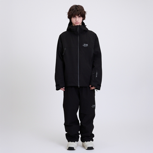 로그 스노우보드복 코디세트 #29 2526 로그 스노우보드복 자켓 아날로그 APX 3L 릴렉스핏 - 블랙 (25ANAJK-BK) + 2526 로그 스노우보드복 팬츠 아날로그 APX 3L 릴렉스핏 - 블랙 (25ANAPT-BK)