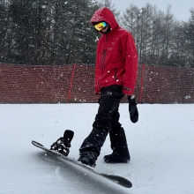 로그 스노우보드복 코디세트 #34 2526 로그 스노우보드복 자켓 인피니트 APX 3L 슈트핏 - 레드 (25INFJK-RD) + 2526 로그 스노우보드복 팬츠 인피니트 APX 3L 슈트핏 - 블랙 (25INFPT-BK)