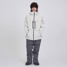 로그 스노우보드복 코디세트 #39 2526 로그 스노우보드복 자켓 인피니트 APX 3L 슈트핏 - 오프화이트 (25INFJK-OW) + 2526 로그 스노우보드복 팬츠 인피니트 APX 3L 슈트핏 - 그레이 (25INFPT-GR)