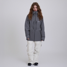 로그 스노우보드복 코디세트 #41 2526 로그 스노우보드복 자켓 인피니트 APX 3L 슈트핏 - 그레이 (25INFJK-GR) + 2526 로그 스노우보드복 팬츠 인피니트 APX 3L 슈트핏 - 오프화이트 (25INFPT-OW)