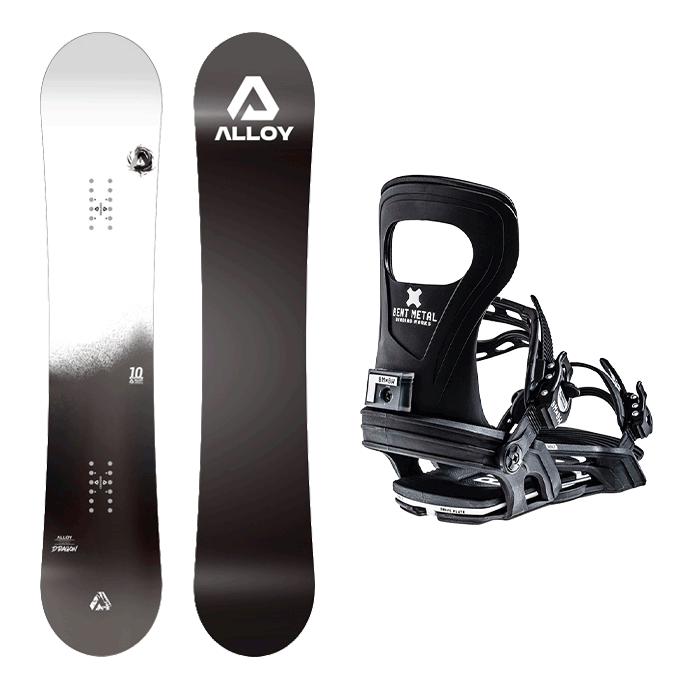 2426 얼로이 스노우보드 드래곤 10주년 기념판 데크 - 154 158 + 2324 벤트메탈 스노우보드 바인딩 볼트 - 화이트 or 블랙