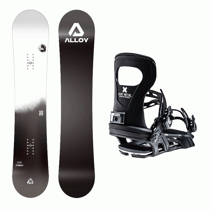 2426 얼로이 스노우보드 드래곤 10주년 기념판 데크 - 154 158 + 2324 벤트메탈 스노우보드 바인딩 볼트 - 화이트 or 블랙