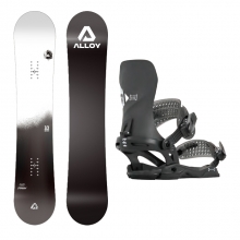 2426 얼로이 스노우보드 드래곤 10주년 기념판 데크 - 154 158 + 2324 롬 스노우보드 바인딩 바이스 - 블랙