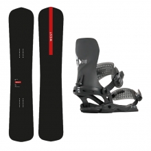 [전향각세미햄머추천] 웨스트 스노우보드 카버 한정판 데크 - 158 163 + 2324 롬 스노우보드 바인딩 바이스 - 블랙
