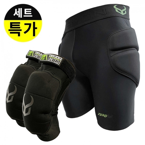 [데몬보호대 셋트] 데몬 엉덩이보호대 제로 프로텍티브 w/RF D3O (DS0020) + 데몬 무릎패드 제로 니패드 w/RF D3O (DS0025)