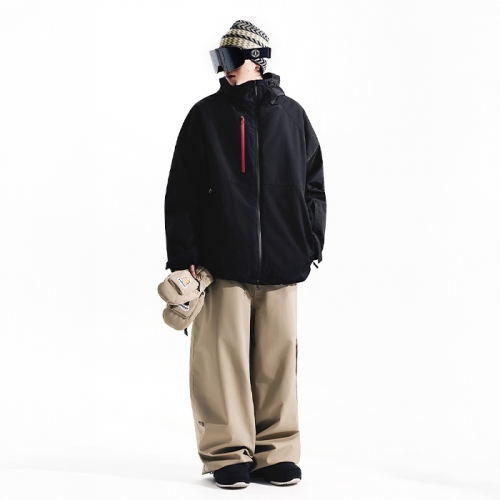 요비트 스노우보드복 코디세트 #8 2526 Yobeat ORORA Jacket - BLACK + 2526 Yobeat SISI Pants - BEIGE