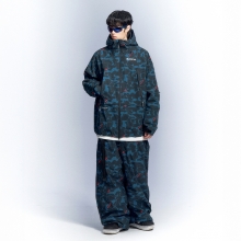 엘나스 스노우보드복 코디세트 #10 2526 엘나스 스노우보드복 자켓 이톤 - 네이비 카모 + 2526 엘나스 스노우보드복 팬츠 하칸 - 네이비카모 25EP-03-NC