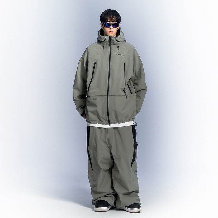 엘나스 스노우보드복 코디세트 #11 2526 엘나스 스노우보드복 자켓 이톤 - 세이지 + 2526 엘나스 스노우보드복 팬츠 하칸 - 세이지 25EP-03-SA