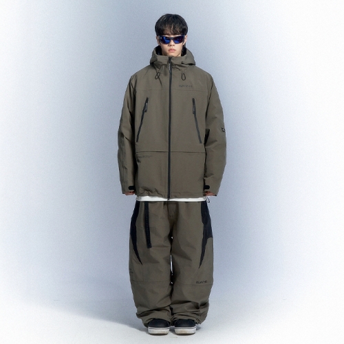 엘나스 스노우보드복 코디세트 #13 2526 엘나스 스노우보드복 자켓 이톤 - 올리브 + 2526 엘나스 스노우보드복 팬츠 하칸 - 올리브 (25EP-03-OL)