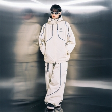 블렌트 스노우보드복 코디세트 #7 2526 블렌트 스노우보드복 자켓 바이퍼 - 크림 + 2526 블렌트 스노우보드복 팬츠 어비스 - 크림